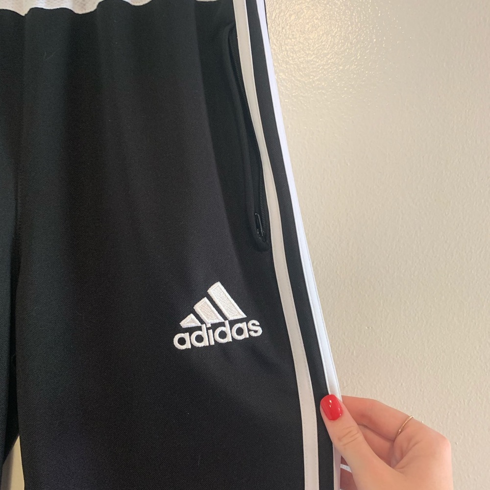 Black adidas joggers